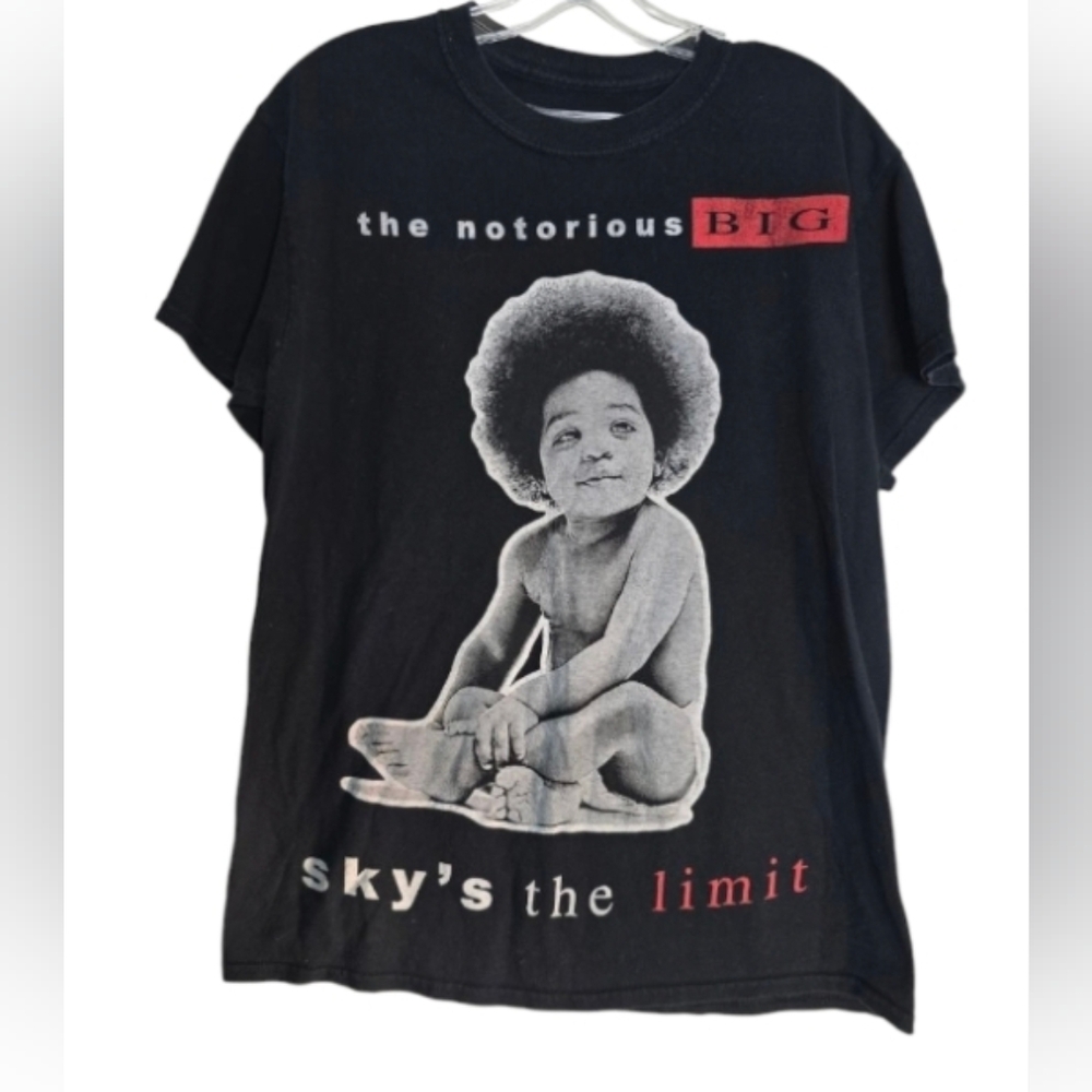 The Notorious B I G Black Graphic T-Shirt Size M Cotton *